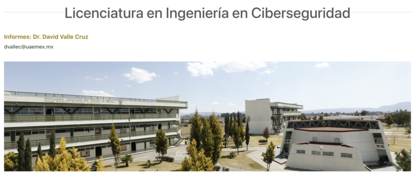 La carrera de Ingeniería en Ciberseguridad es la última en sumarse a la UAEMex. 